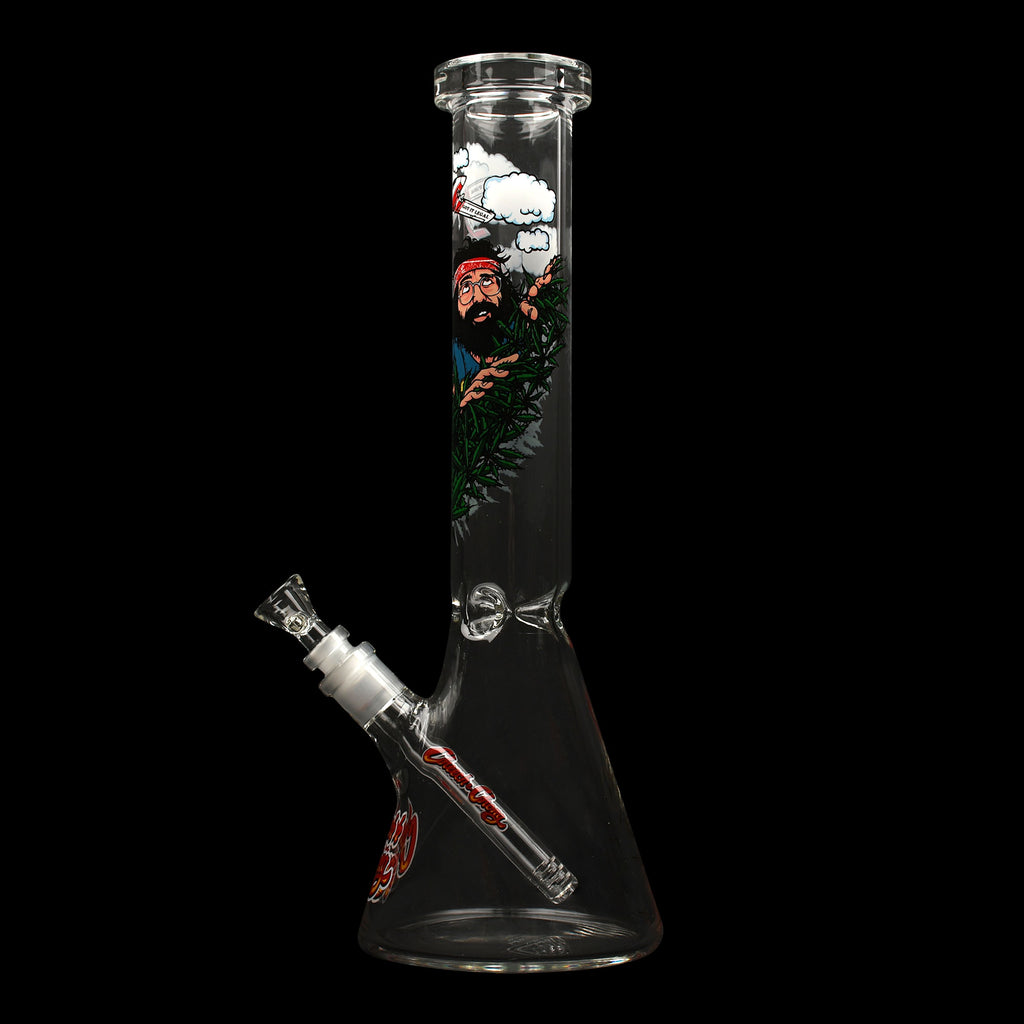 Cheech & Chong Glass 15" Fields of Green Beaker Tube Water Pipe | CC141