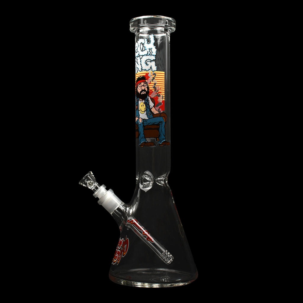 Cheech & Chong Glass 15" Couched Beaker Tube Water Pipe | CC142