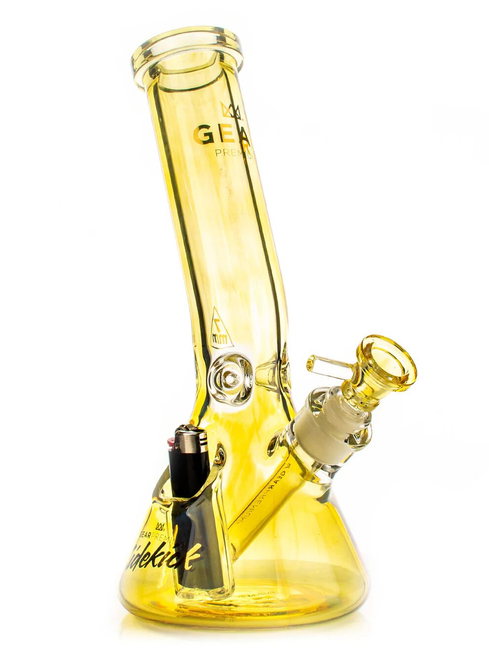 GEAR Premium 12" 7mm Thick Sidekick Laid Back Water Pipe | G610CC