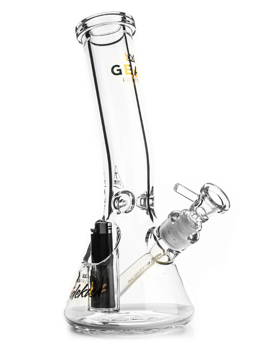 GEAR Premium 12" 7mm Thick Sidekick Laid Back Water Pipe | G610C