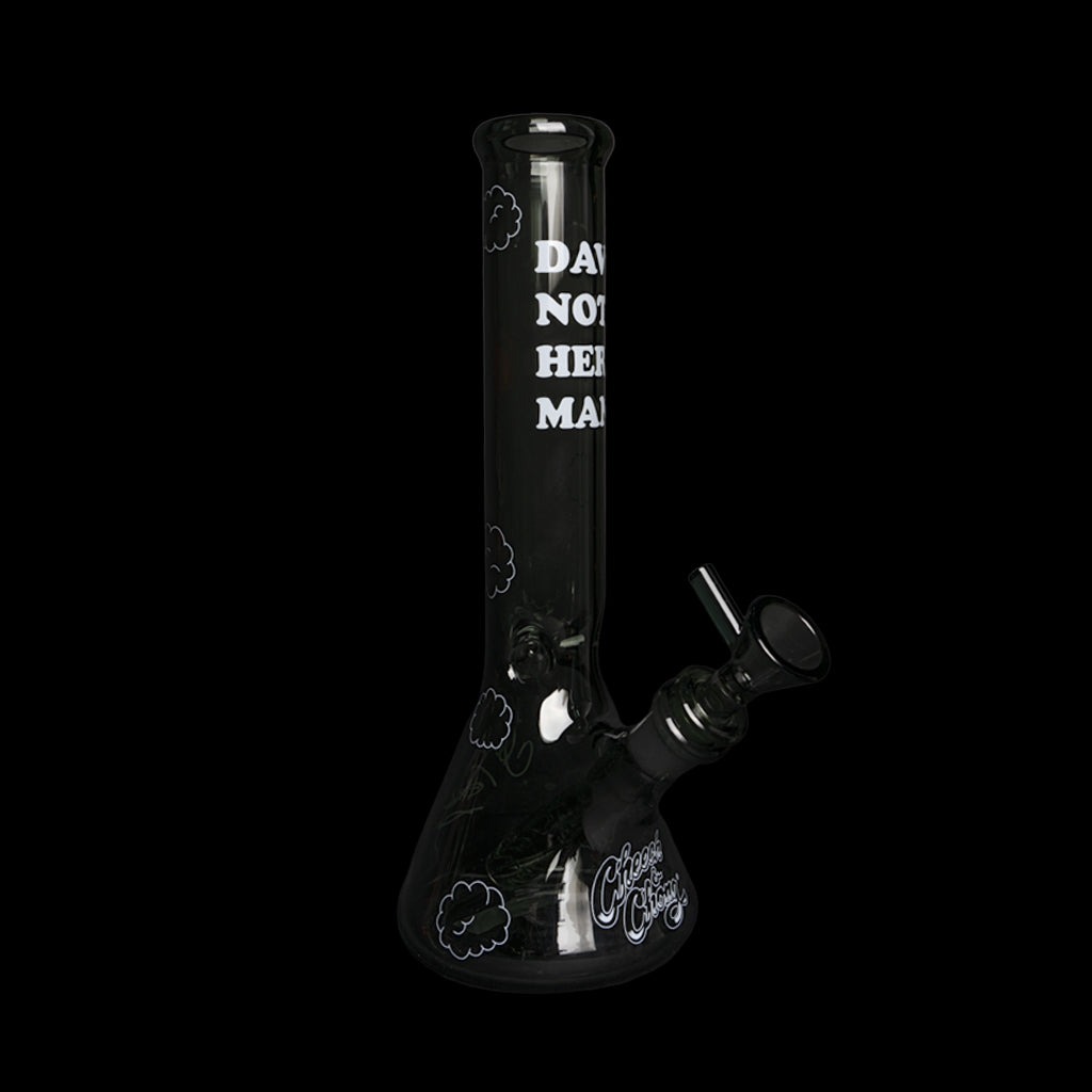 Cheech & Chong Glass 10" Dave's Not Here, Man Beaker Base Water Pipe | CC159