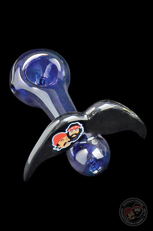 Cheech & Chong Glass 4" Moustache Ride Hand Pipe | CC2007B